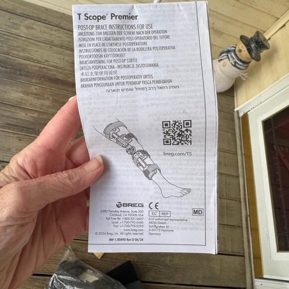 Breg T Scope Premier Post-Op Knee Brace Plus another brace - Picture 5 of 8